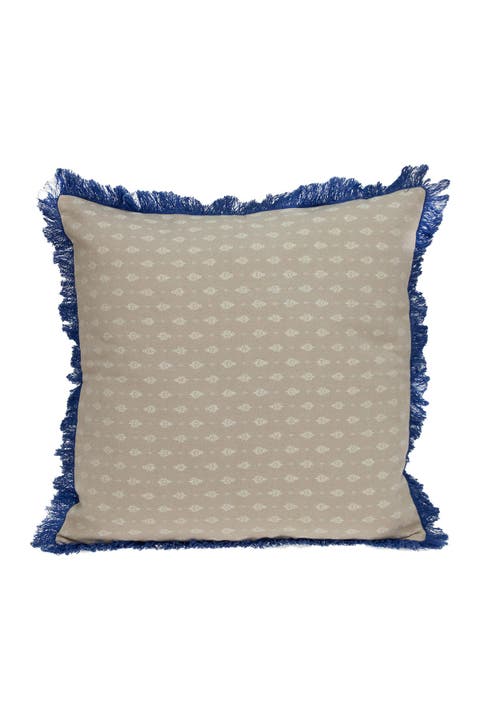 Tess Transitional Beige Throw Pillow