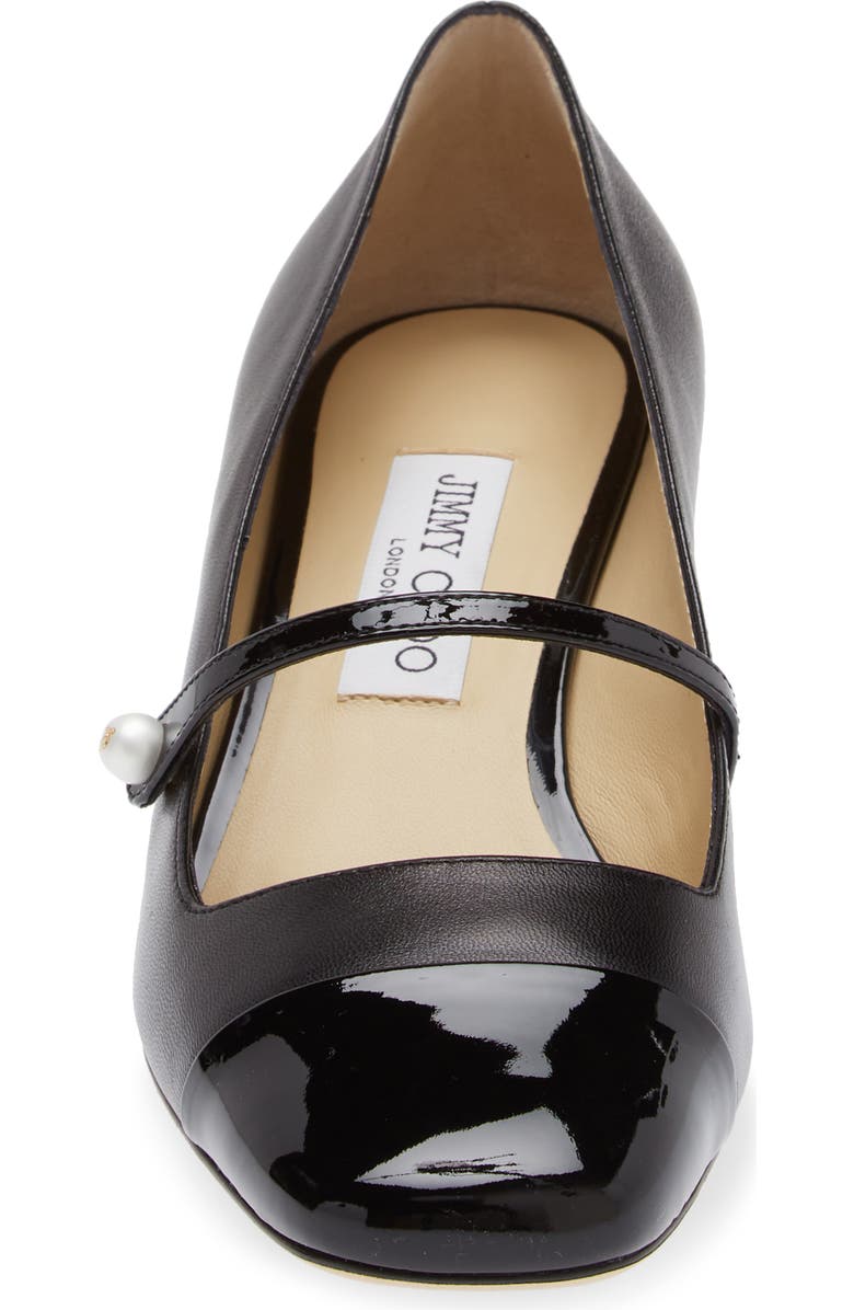 Jimmy Choo Elisa Mary Jane Pump, Alternate, color, Black/ Black