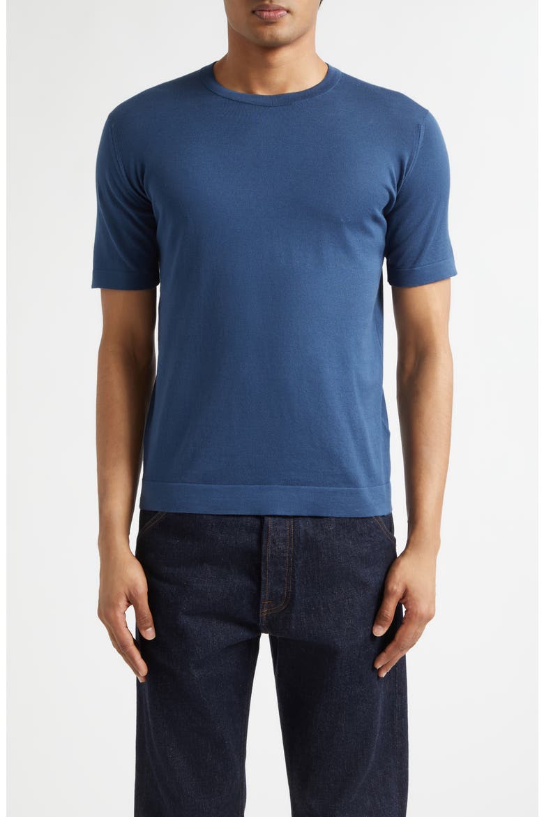 Lorca Crewneck T-Shirt, Main, color, DELFT BLUE