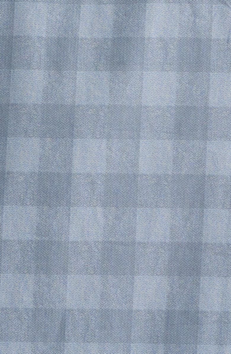 Robert Barakett Gabriel Check Short Sleeve Cotton Button-Up Shirt, Alternate, color, Blue