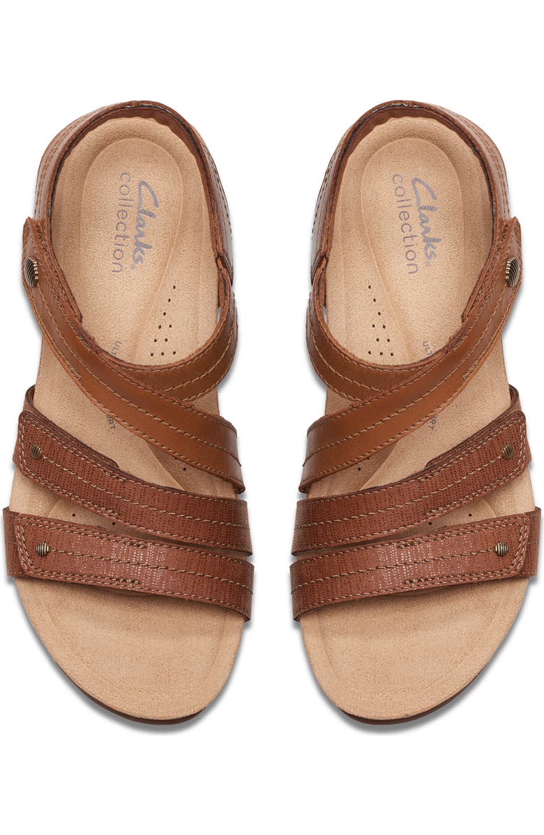 Clarks<sup>®</sup> Calenne Clara Wedge Sandal, Alternate, color,