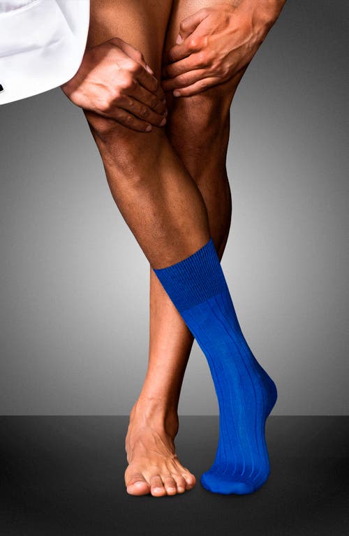 Shop Falke No. 2 Cashmere Blend Dress Socks In Olympic