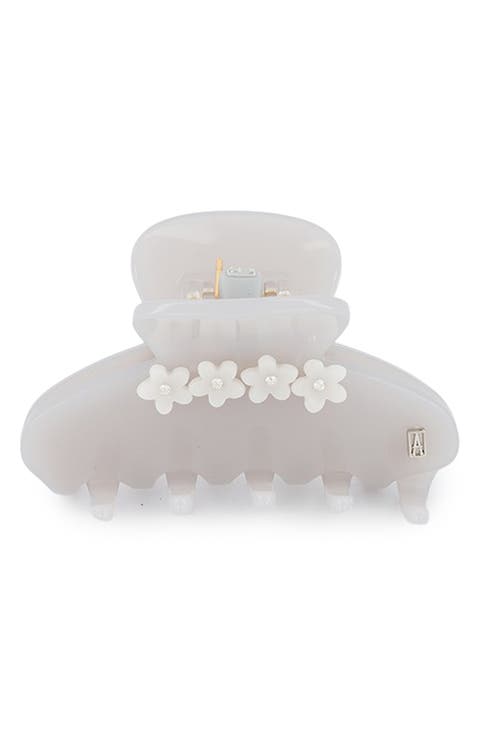 Crystal Flower Claw Clip