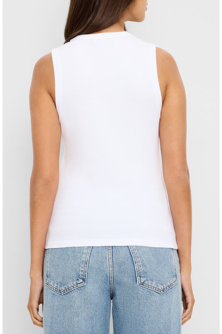 Brynn Scoop Neck Muscle Tank, Alternate, color, WHITE