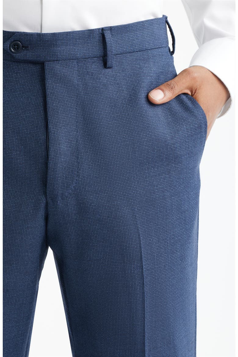 Textured Trousers, Alternate, color, DEEP BLUE
