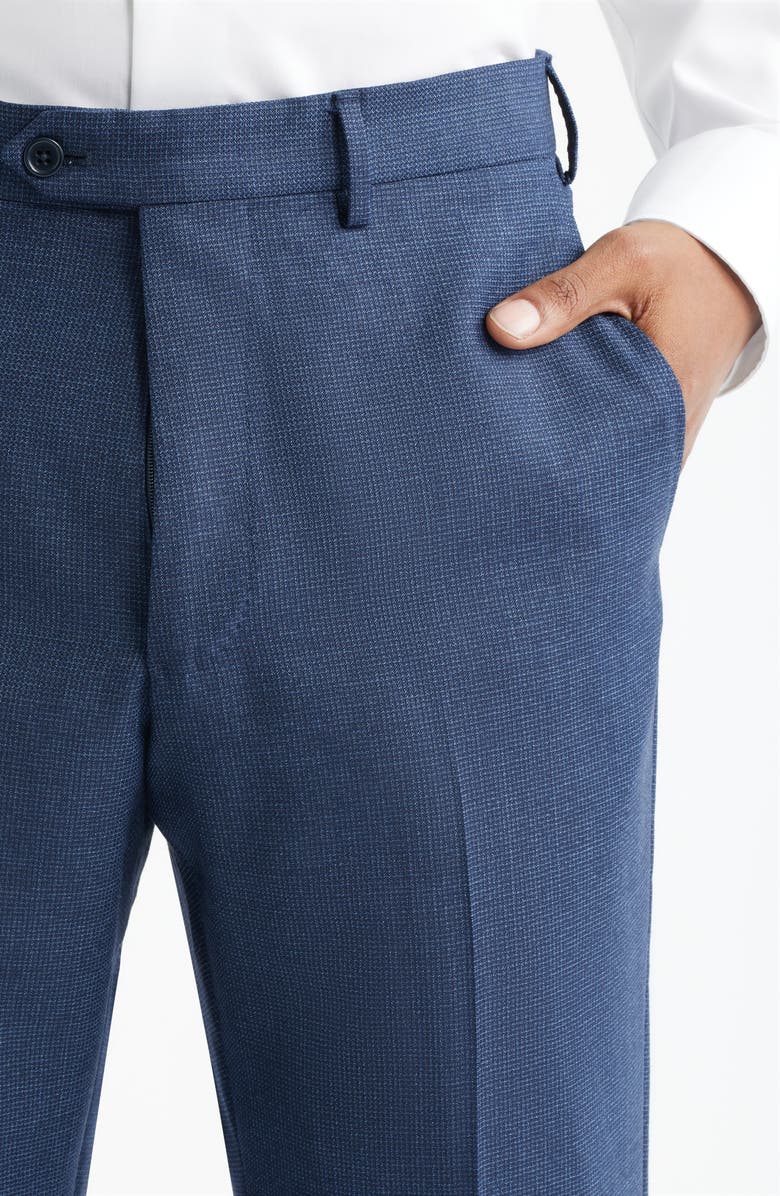 Emporio Armani Textured Trousers, Alternate, color, Deep Blue