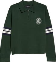 PacSun Le Palais Long Sleeve Zip Polo