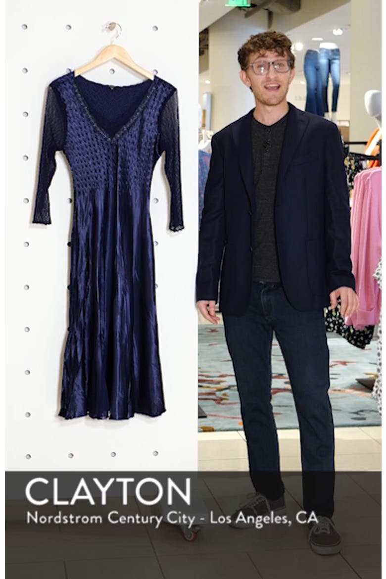 Kamarov Charmuese & Chiffon Dress video