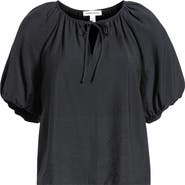 Nordstrom Puff Sleeve V-Neck Shirt
