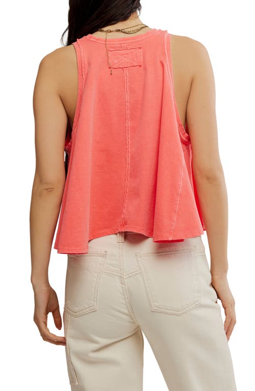 Free People Hialeah Cotton Trapeze T-shirt In Pink