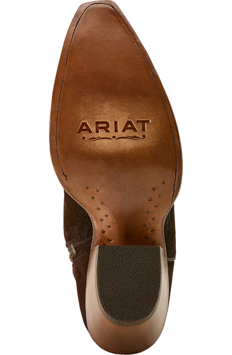 Ariat Laramie X Toe Knee High Western Boot, Alternate, color, French Roast Suede