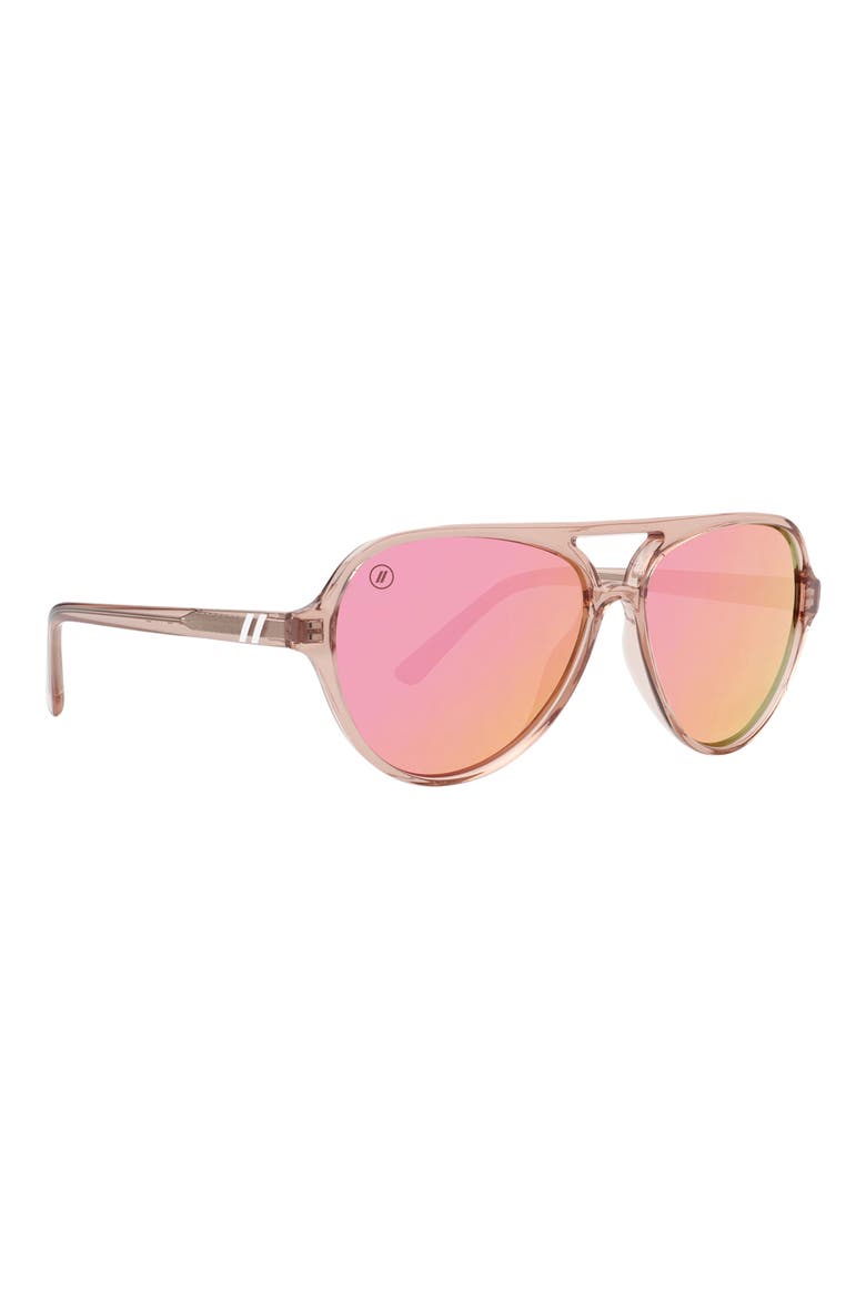 58mm Skyway Polarized Aviator Sunglasses, Alternate, color, CANDY COVE
