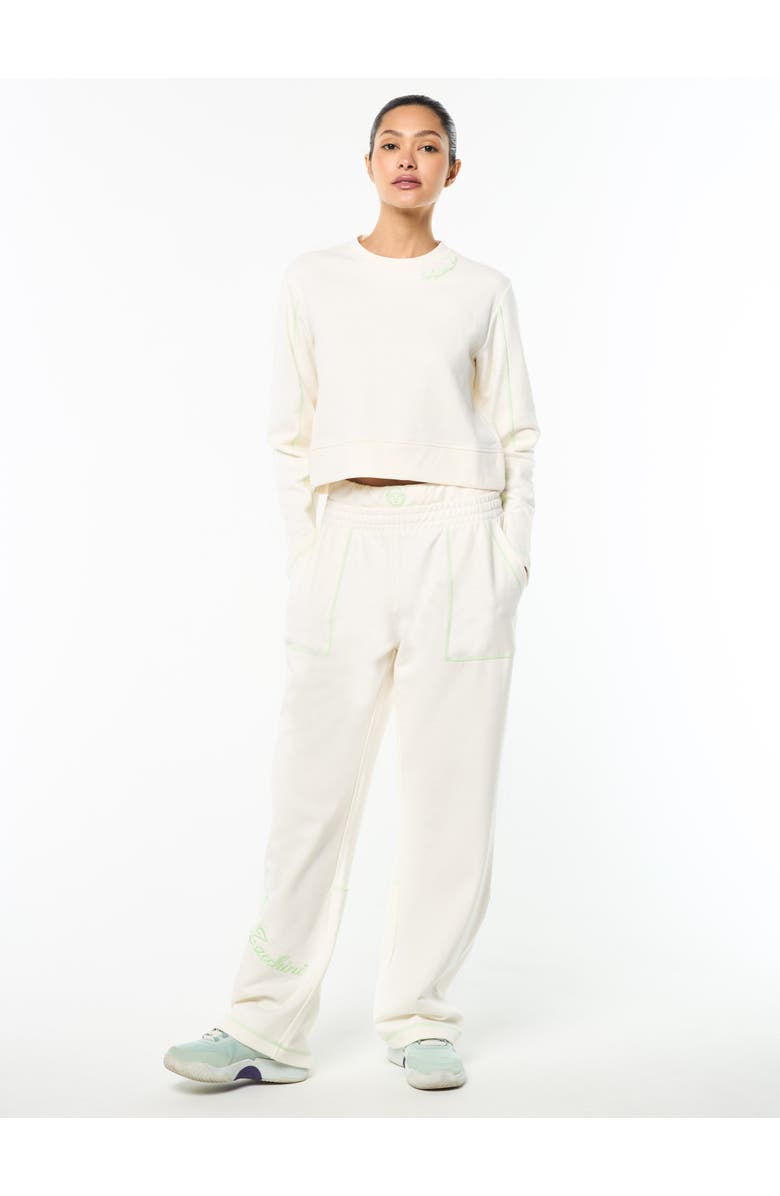 Sergio Tacchini Greta Crewneck, Alternate, color, Gardenia