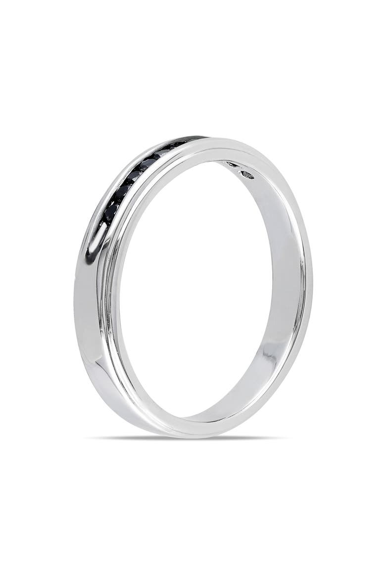 Men's Black Diamond Band Ring - 0.25ct., Alternate, color, BLACK