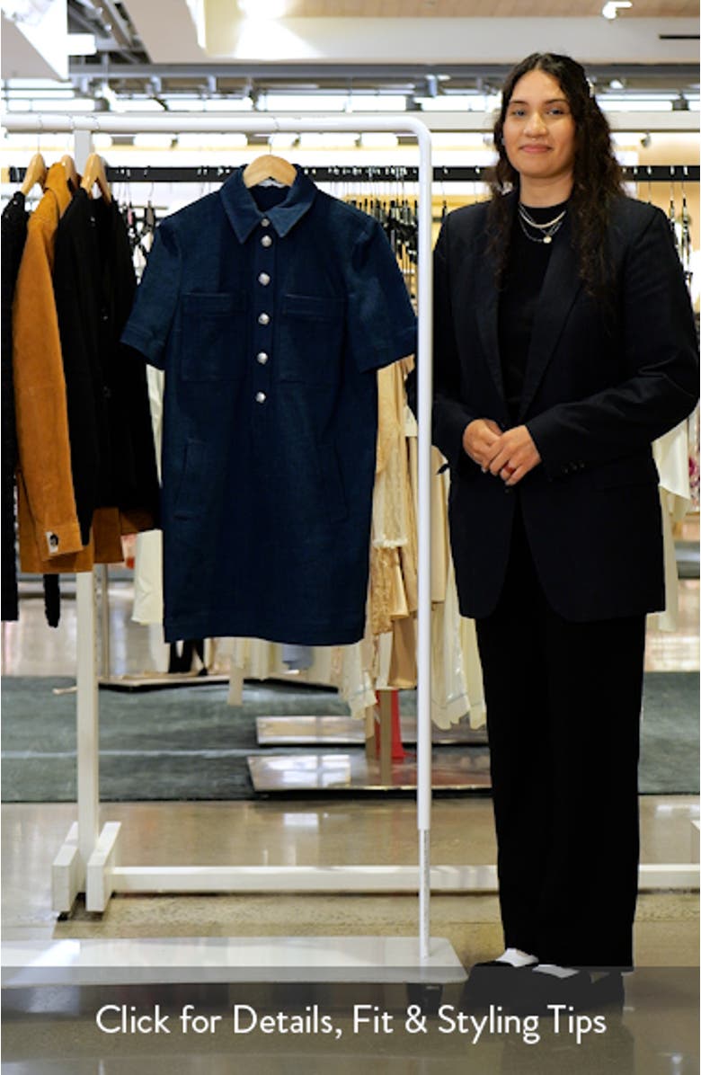 Koulis Short Sleeve Denim Shirtdress, sales video thumbnail