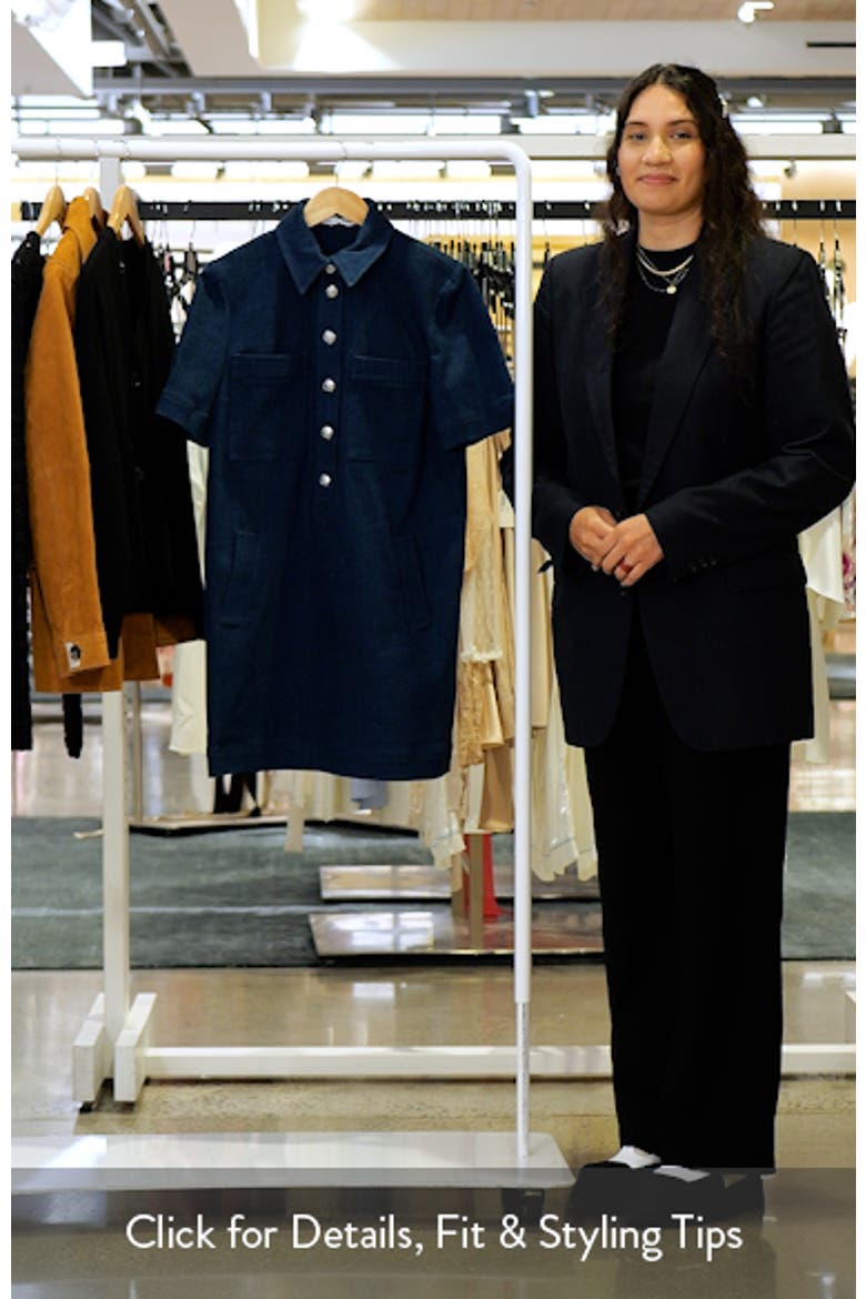 Koulis Short Sleeve Denim Shirtdress video