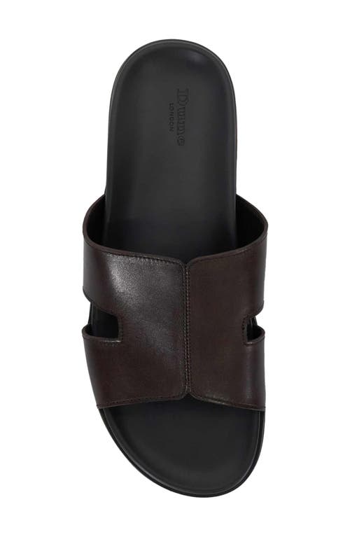 Dune London Insight Slide Sandal In Brown