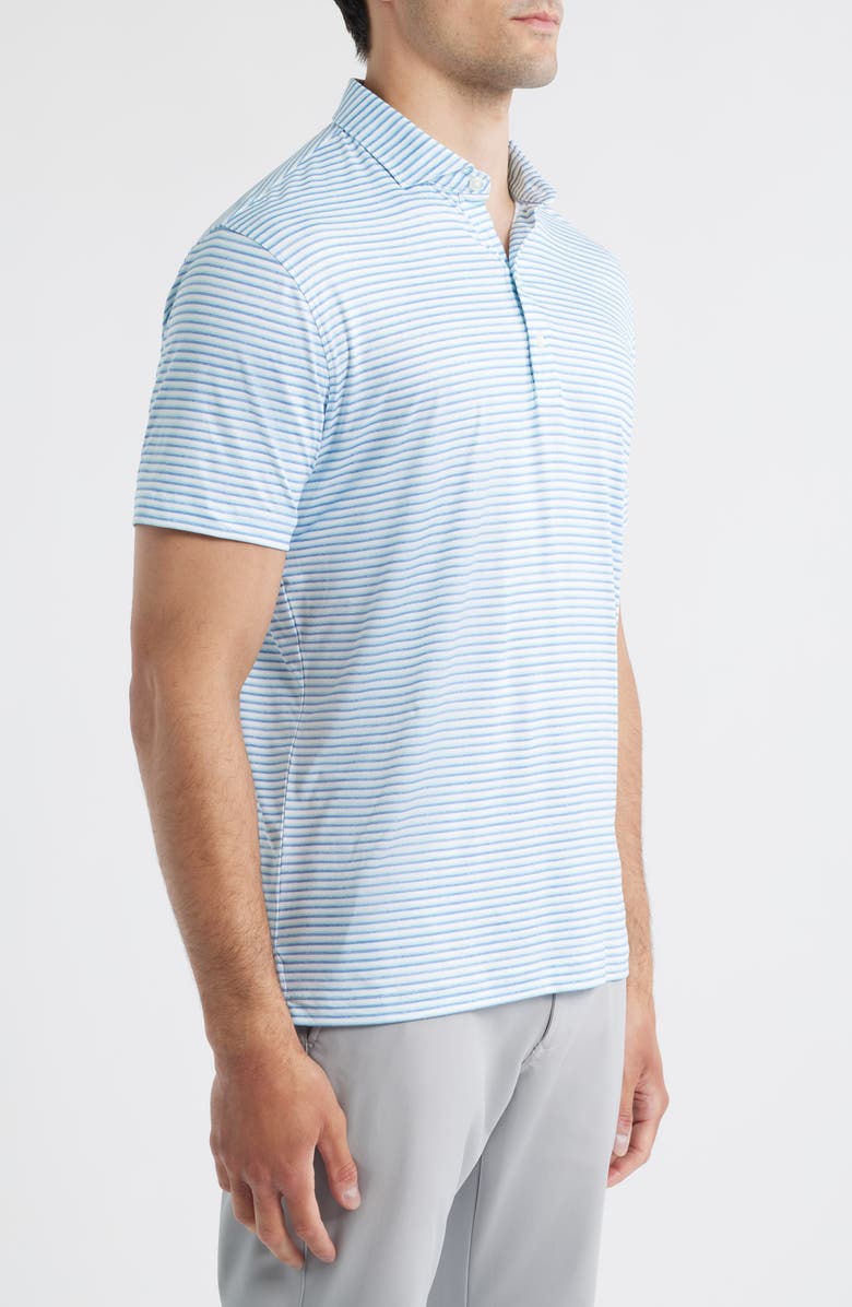 johnnie-O Warwick Stripe PREP-FORMANCE Polo, Alternate, color, Tide