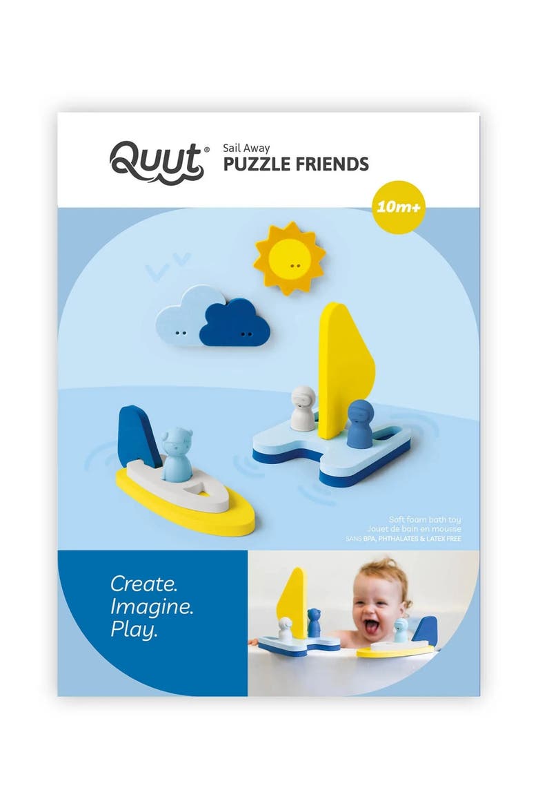 Puzzle Friends Sail Floating 3D Bath Puzzle, Main, color, Multi