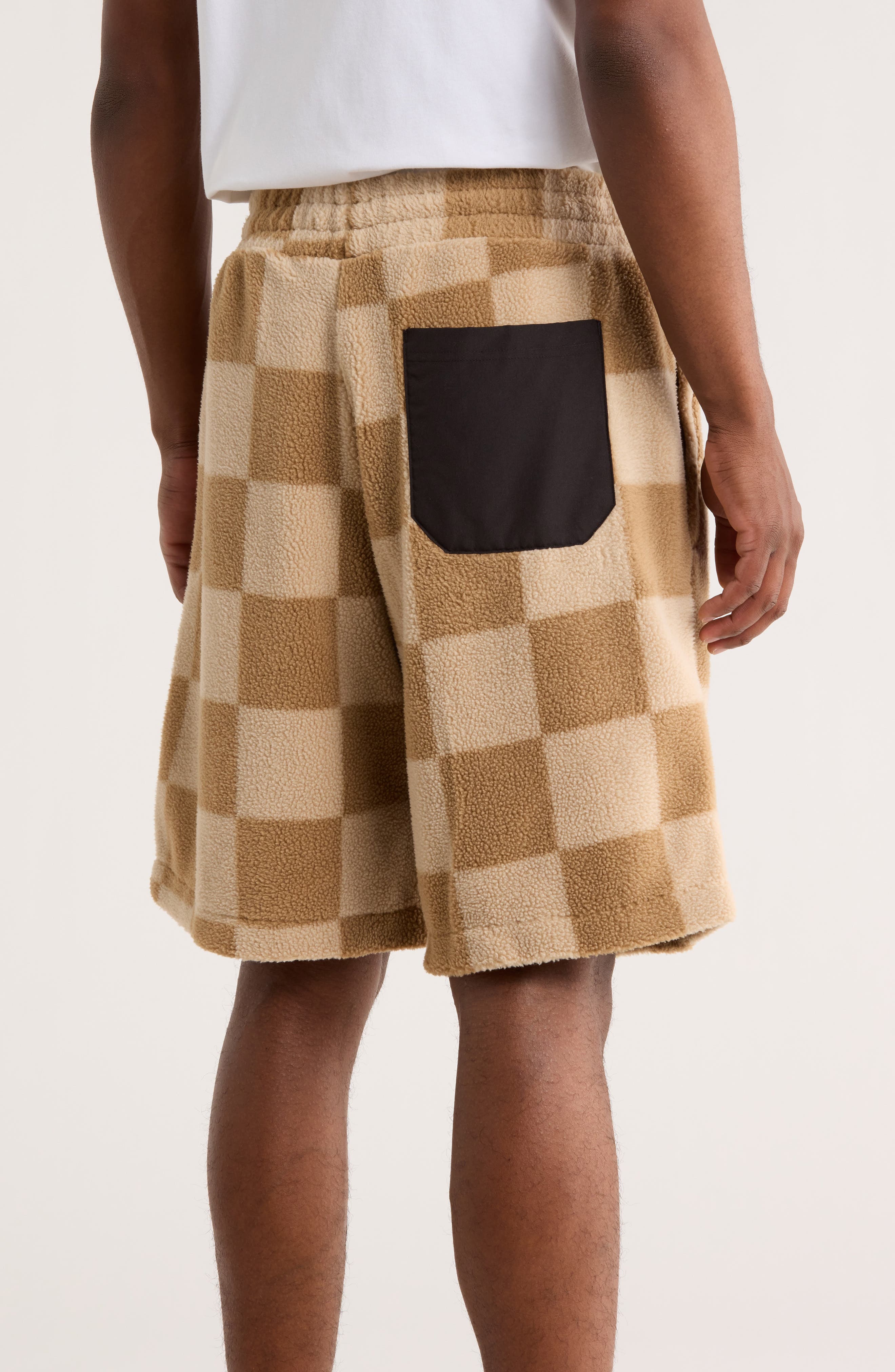 Nustine Check Fleece Shorts - image 2