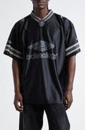 Balenciaga 3B Football Oversize V-Neck Jersey