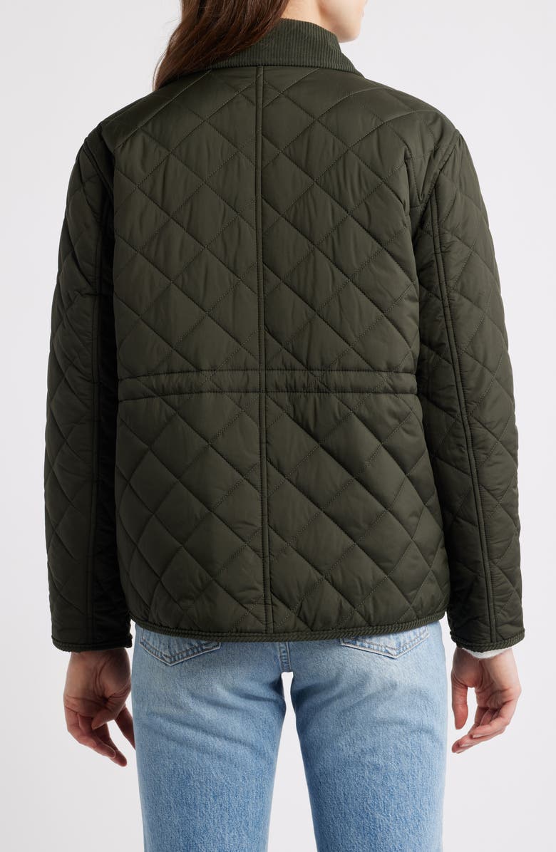 Lucky Brand Quilted Hunting Jacket, Alternate, color, Dark Moss