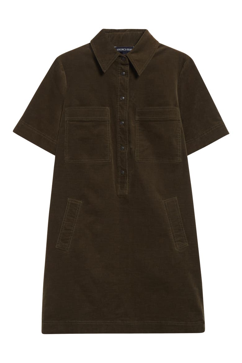 Koulis Corduroy Shirtdress, Alternate, color, CYPRESS