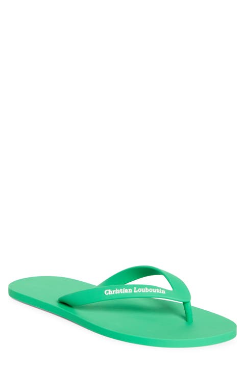Logo Embossed Rubber Flip Flop