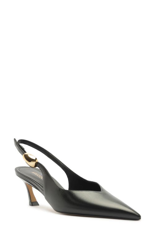Arezzo Farrah Slingback Pointed Toe Pump In Black