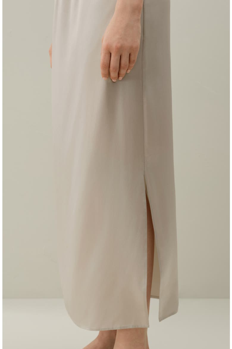 Women's Washable Silk Charmeuse Pull-on Skirt, Alternate, color, Silvergray