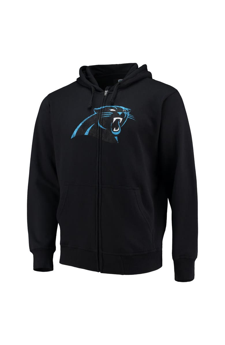 STARTER Men's G-III Sports by Carl Banks Black Carolina Panthers Primary Logo Full-Zip Hoodie, Alternate, color, Black