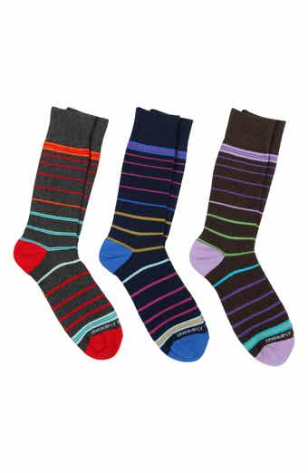 UNSIMPLY STITCHED 3-Pack Assorted Stripe Crew Socks