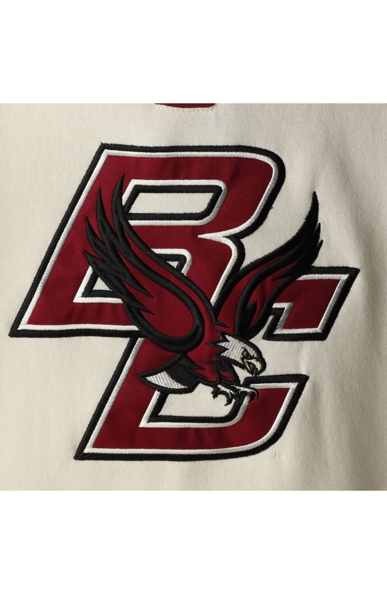 COLOSSEUM Men's Colosseum Cream Boston College Eagles 2.0 Lace-Up Pullover Hoodie, Alternate, color, Cream