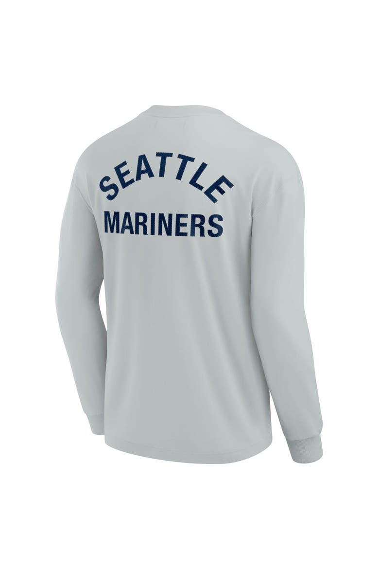 Unisex Fanatics Signature Gray Seattle Mariners Elements Super Soft Long Sleeve T-Shirt, Alternate, color, Gray