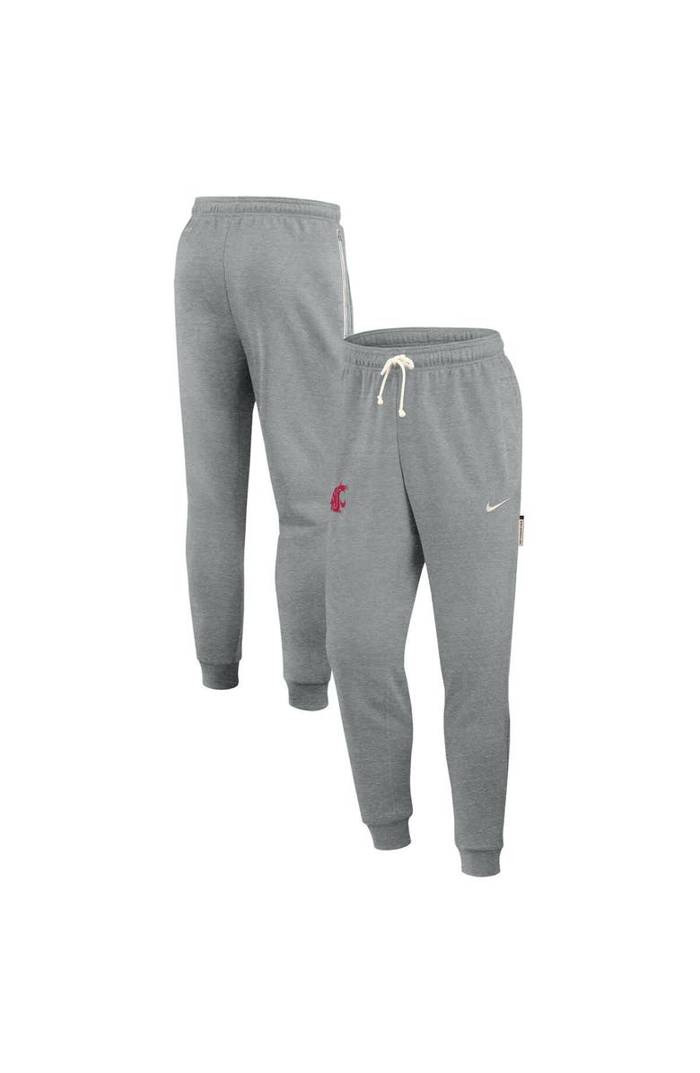 Nike Men's Nike Heather Gray Washington State Cougars 2025 Sideline Standard Issue Dri-FIT Taper Sweatpants, Main, color, 