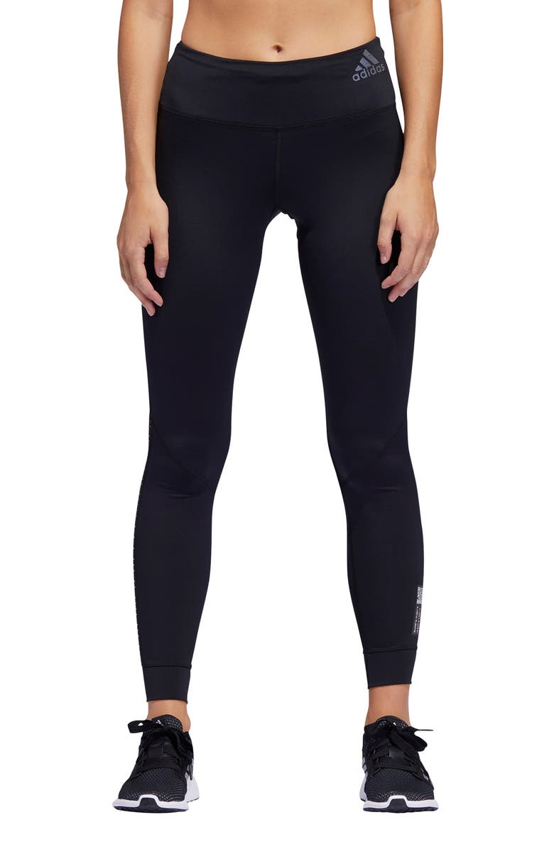adidas Own the Run Primeblue Tights, Main, color, 