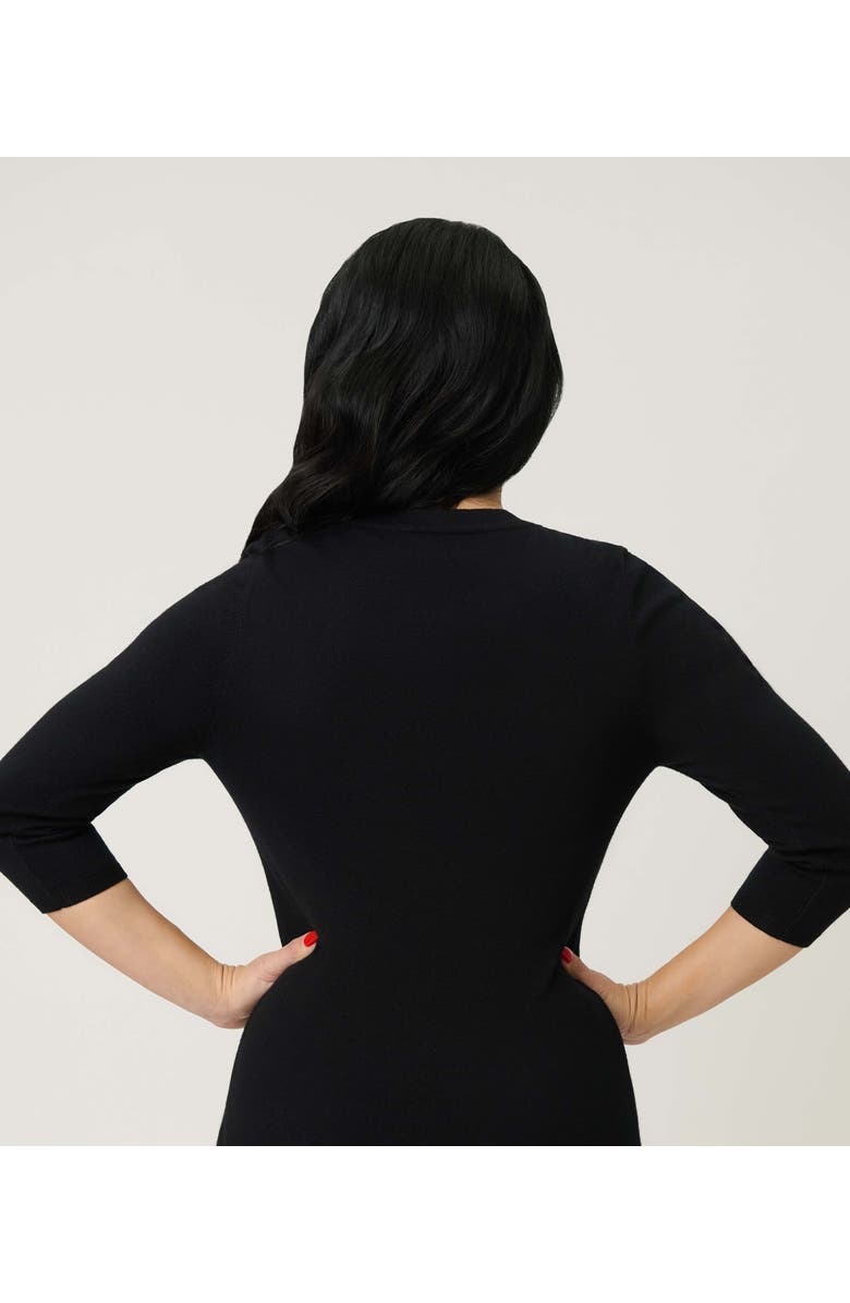 Unique Vintage Bookworm Cardigan, Alternate, color, Black Magic Print