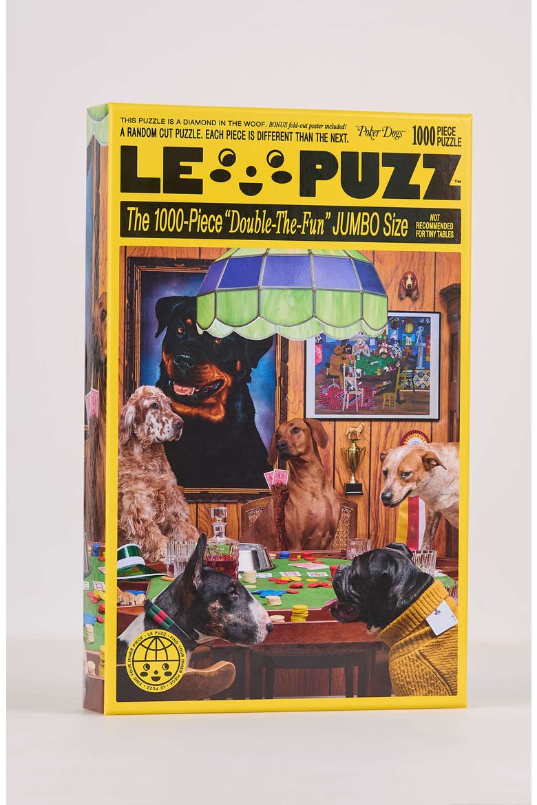 Poker Dogs 1000-piece Jigsaw Puzzle, Main, color, Brown
