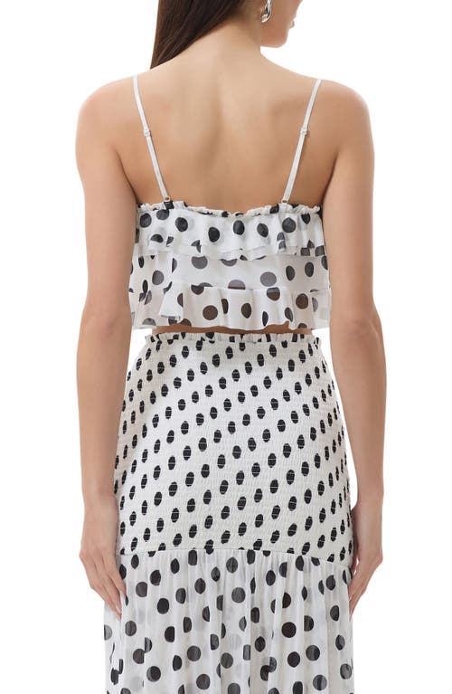 AFRM AFRM KOIN RUFFLE MESH CROP CAMISOLE 