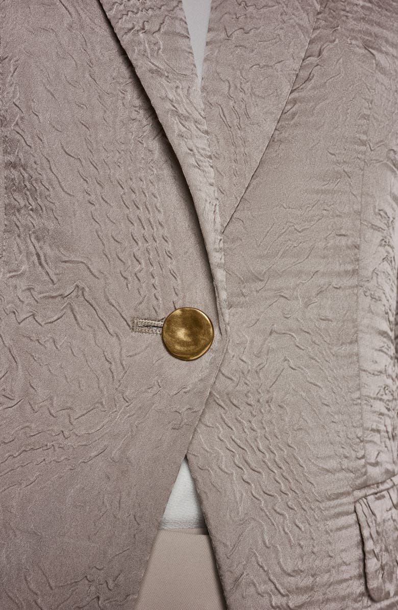 Donna Karan New York Texture One-Button Blazer, Alternate, color, Turin