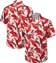 Tommy Bahama Men's Tommy Bahama Red Kansas City Chiefs Sunnyvale Blooms Camp Button-Up Shirt