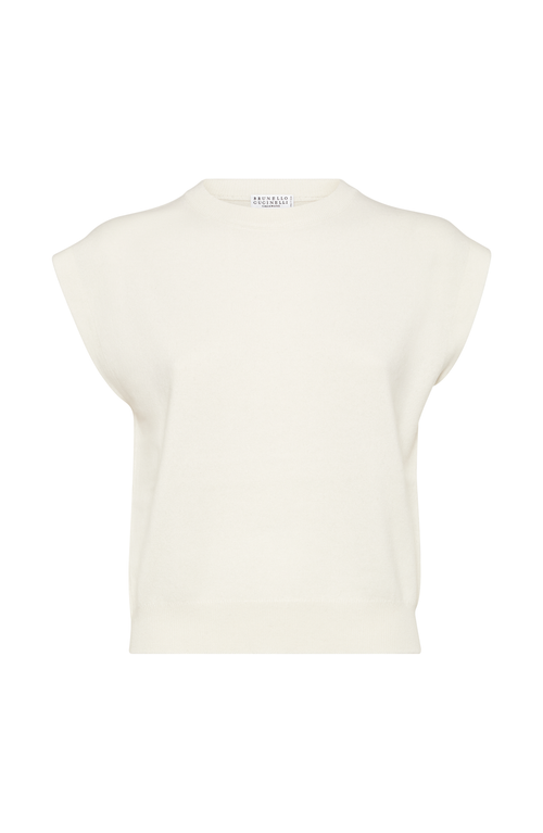 Brunello Cucinelli Cashmere Sweater In White