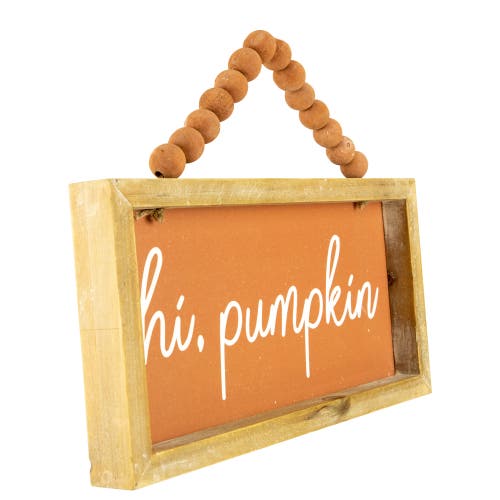 Northlight 12in Orange Hi Pumpkin Autumn Harvest Wall Sign In Multi