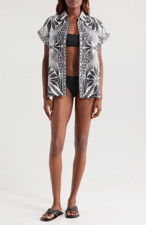 Elegant Vacation Leopard Patchwork Swimwears Cover Up