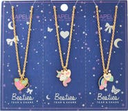 Capelli New York Kids' 3-Pack BFF Pendant Necklaces