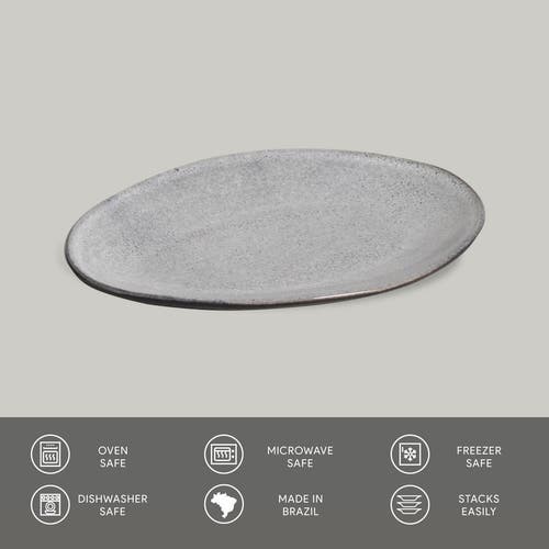 Porto Brasil Oval Dessert Plate Set Of 6 In Brown
