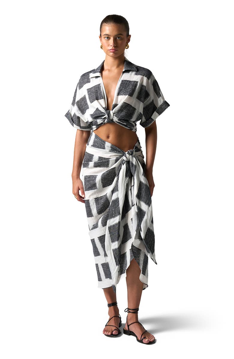 JBQ Chiara Top, Main, color, Black Square