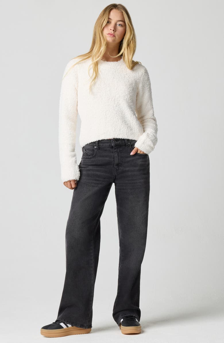 Florence by Mills Crop Crewneck Sweater, Alternate, color, Jet Stream