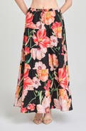 WAYF Marigold Tiered Midi Skirt