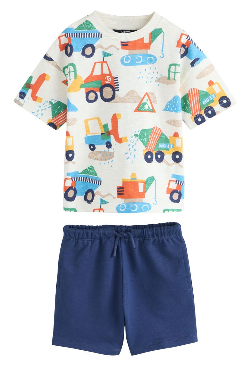 Kids' Stripe Digger 4-Piece T-Shirts & Shorts Set, Alternate, color, MULTI